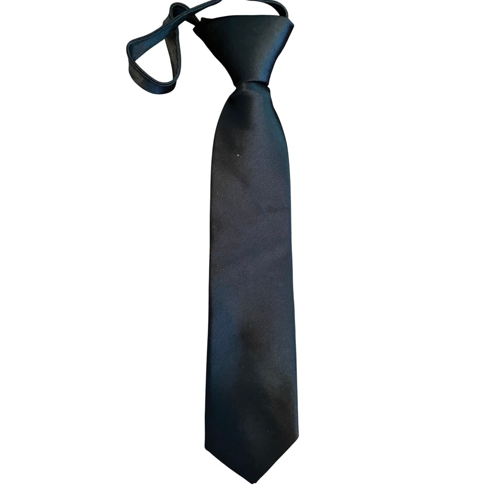 Black n Bianco Boys Zipper Tie Solid‎ Black & Le Tigre Vintage Dotted Skinny Tie